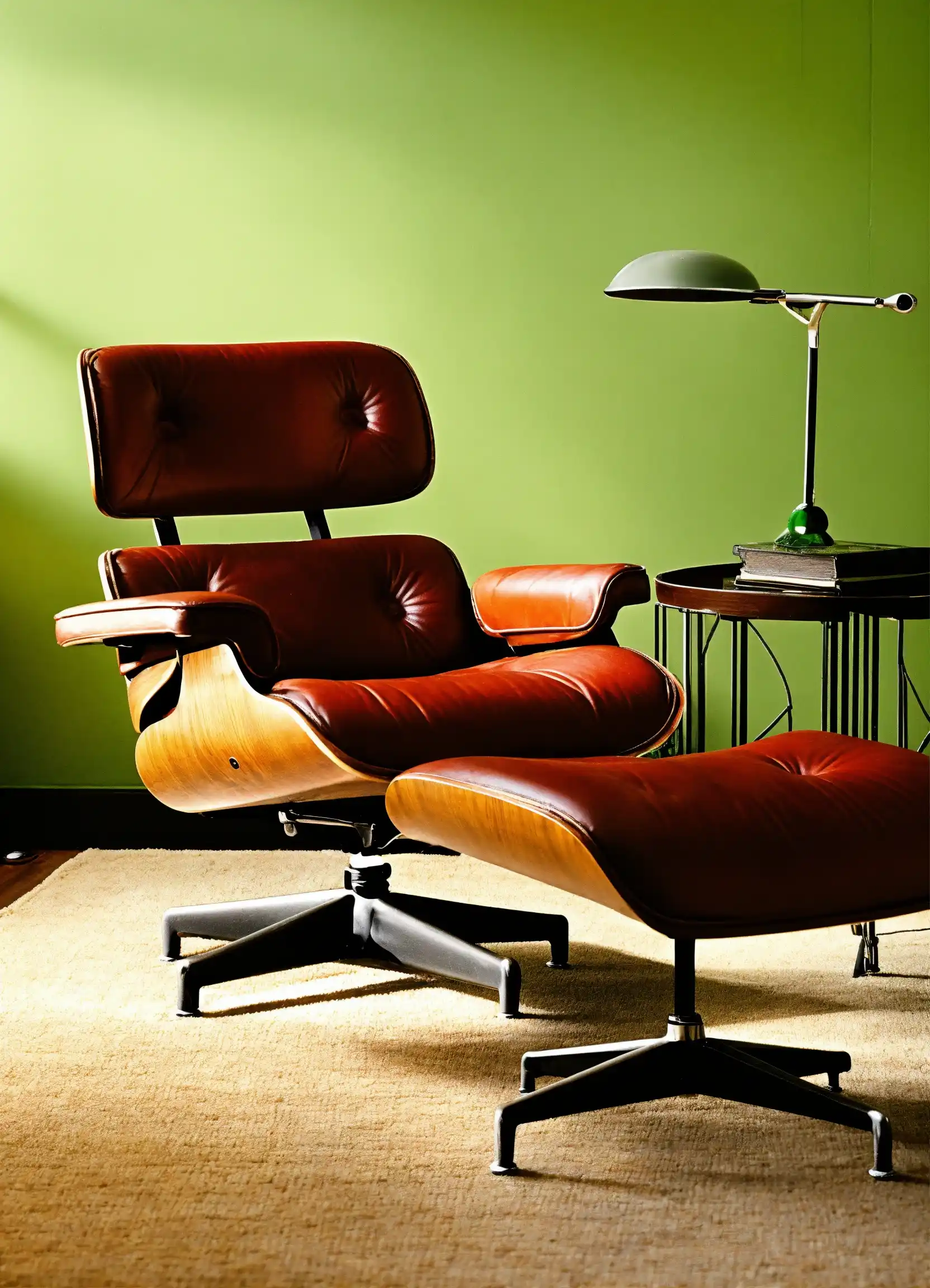 Verstelbaar bureau met houten blad